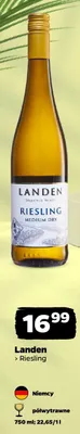 Wino białe Landen Riesling promocja w Netto