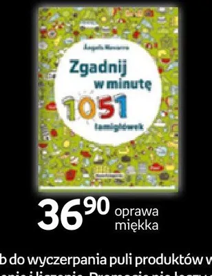 Książka Zgadnij w minutę 1051 łamigłówek promocja w Empik