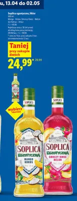 Likier egzotyczna Smoczy Owoc - Melon promocja w Lidl
