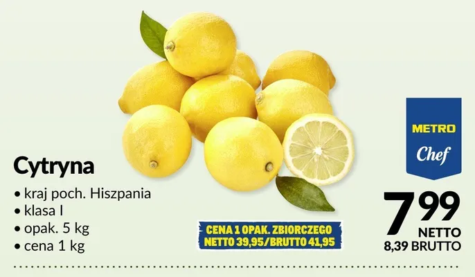Cytryna promocja w Makro
