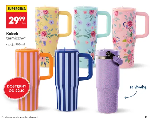 Kubek termiczny 900 ml promocja w Biedronka