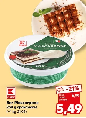 Ser Mascarpone promocja w Kaufland