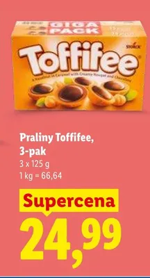 Praliny Toffifee 3-pak 125g promocja w Lidl
