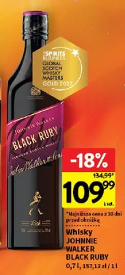 Whisky Johnnie Walker Black Ruby promocja w Intermarche