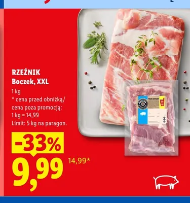 Boczek XXL Rzeźnik promocja w Lidl