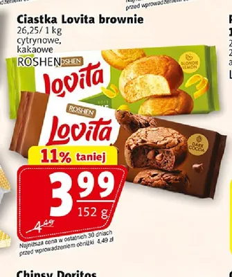 Ciastka Lovita brownie kakaowe Roshen promocja w Prim Market