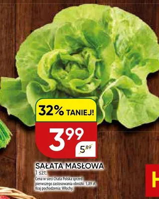 Sałata masłowa promocja w Chata Polska