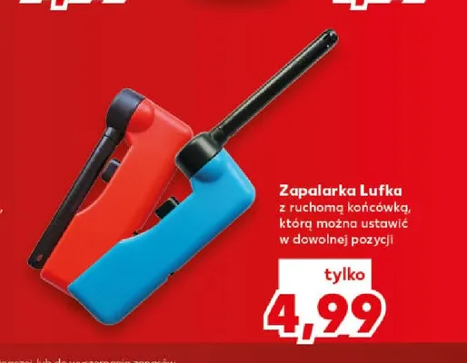 Zapalarka Lufka z ruchomą końcówką promocja w Kaufland