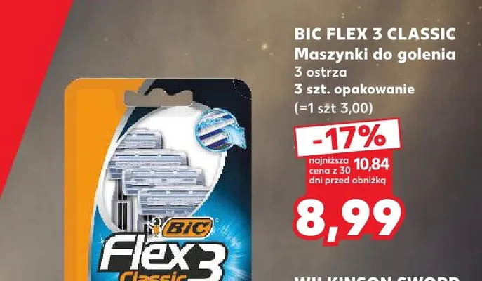 Maszynki do golenia BIC Flex 3 Classic promocja w Kaufland