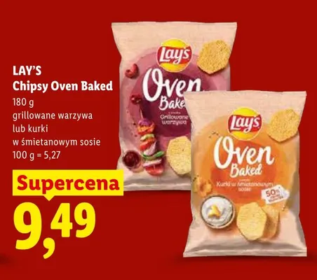 Chipsy Oven Baked Lay's kurki w śmietanowym sosie promocja w Lidl
