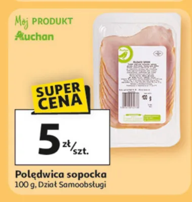 Polędwica sopocka Dział Samoobsługi promocja w Auchan