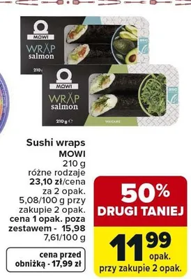 Sushi wraps promocja w Carrefour
