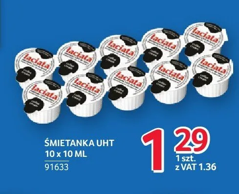 Śmietanka UHT Łaciata promocja w Selgros