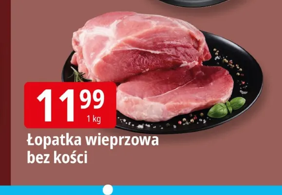 Łopatka wieprzowa bez kości promocja w Leclerc