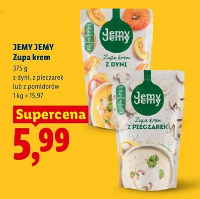 Zupa krem z pieczarek Jemy Jemy promocja w Lidl
