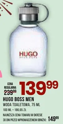 Woda toaletowa Hugo Boss Men promocja w Drogerie Natura
