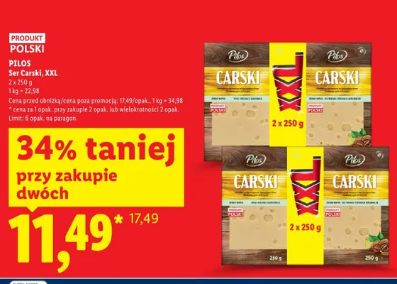 Ser Carski XXL promocja w Lidl