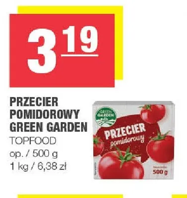 Przecier pomidorowy Green Garden promocja w SPAR