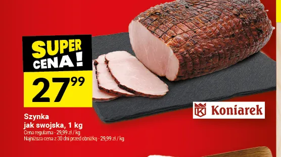 Szynka jak swojska Koniarek promocja w Twój Market