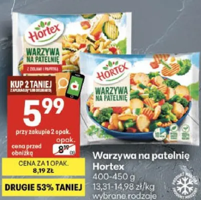 Warzywa na patelnię Hortex promocja w Delikatesy Centrum