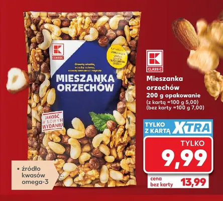 Mieszanka orzechów K-Classic promocja w Kaufland