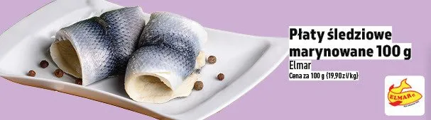 Płaty śledziowe marynowane 100g promocja w TOPAZ