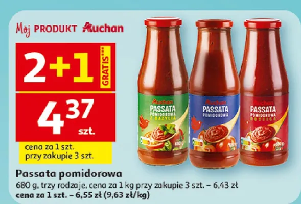 Passata pomidorowa promocja w Auchan