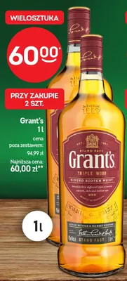 Whisky Grant's Triple Wood promocja w Żabka