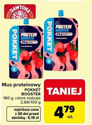 Mus proteinowy Dawtona Booster różne rodzaje promocja w Carrefour