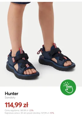 Sandały Hunter promocja w eobuwie.pl