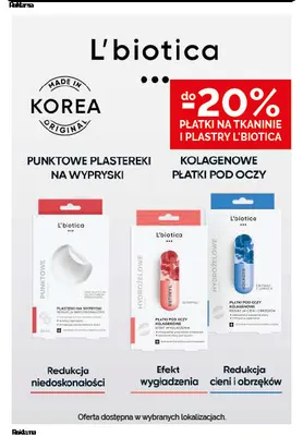 Hydrożelowe kolagenowe płatki pod oczy z retinolem L'biotica promocja w Ziko Dermo