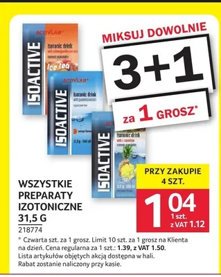 Napój izotoniczny Activlab Isoactive Orange promocja w Selgros