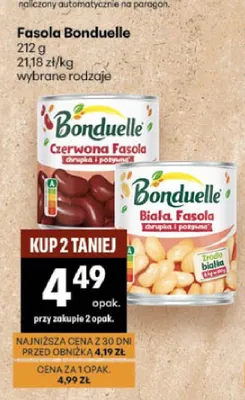 Biała fasola Bonduelle promocja w Delikatesy Centrum