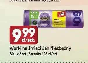 Worki na śmieci Jan Niezbędny 60 l promocja w Avita