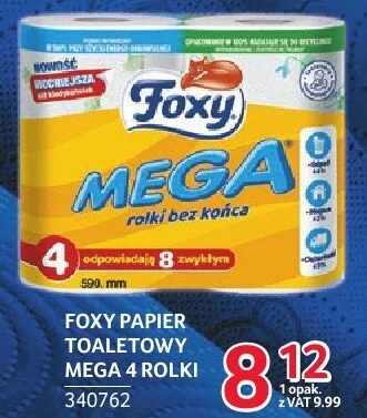 Papier toaletowy Foxy Mega 4 rolki promocja w Selgros
