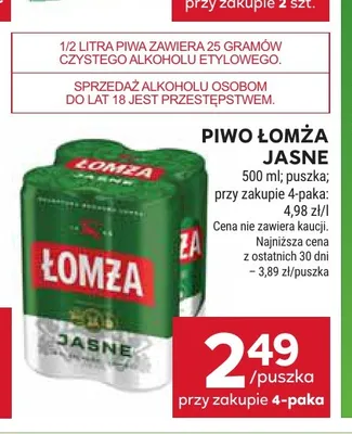 Piwo Łomża promocja w Stokrotka