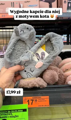 Kapcie damskie promocja w Biedronka