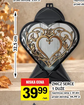 Znicz Serce 1 duże promocja w Gram Market