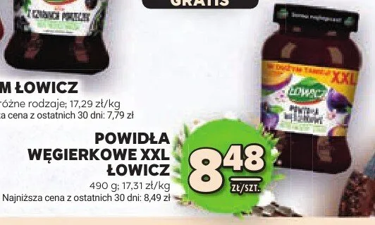 Powidła węgierkowe XXL promocja w Stokrotka