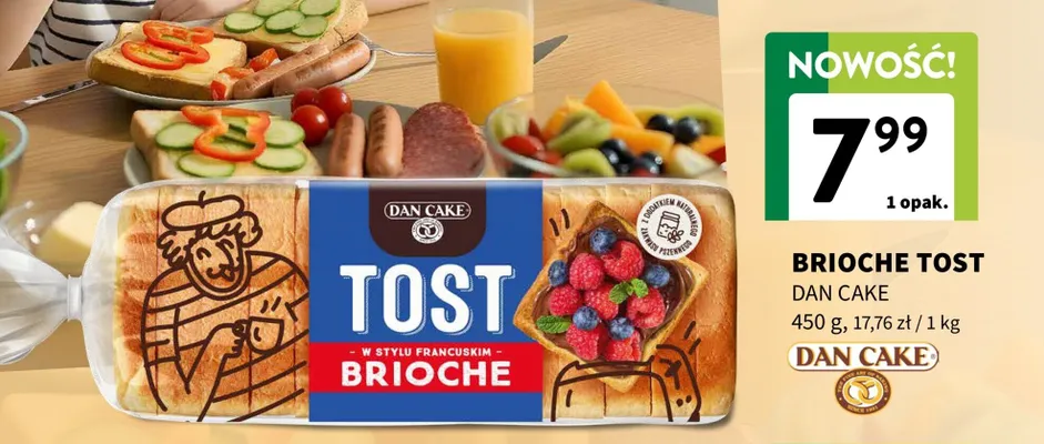 Brioche Tost Dan Cake promocja w Intermarche