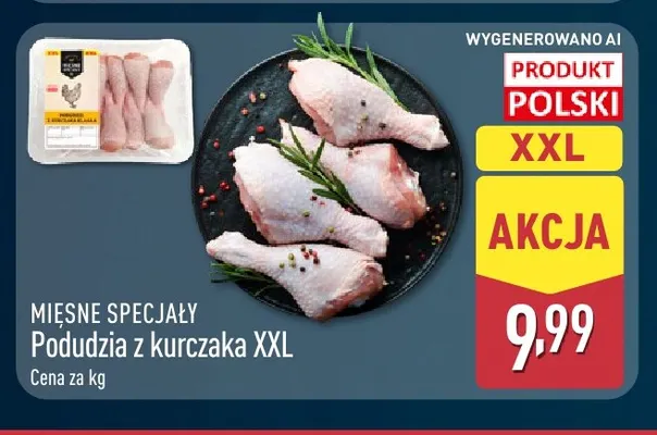 Podudzia z kurczaka XXL Mięsne Specjały promocja w Aldi