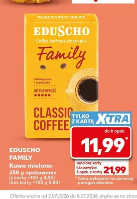 Kawa mielona Eduscho Family promocja w Kaufland