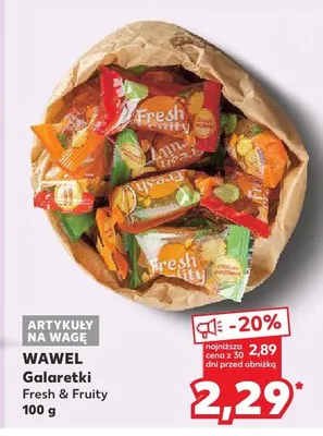 Galaretki Wawel Fresh & Fruity promocja w Kaufland