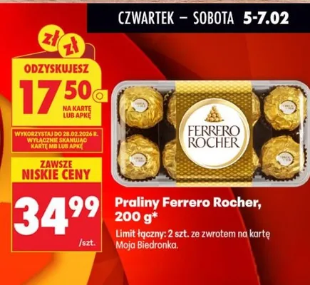 Praliny promocja w Biedronka