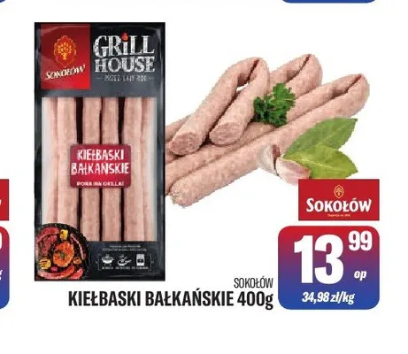 Kiełbaski bałkańskie Sokołów promocja w Tomi Markt