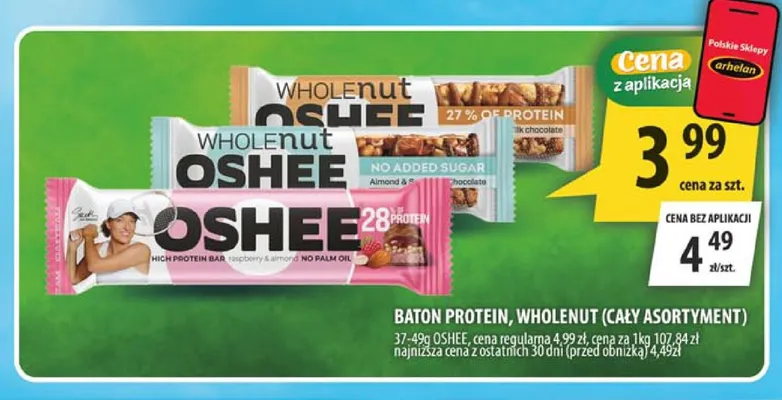 Baton Protein Oshee promocja w Arhelan