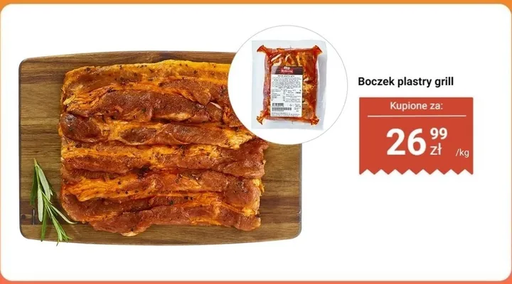Boczek plastry grill promocja w Dino