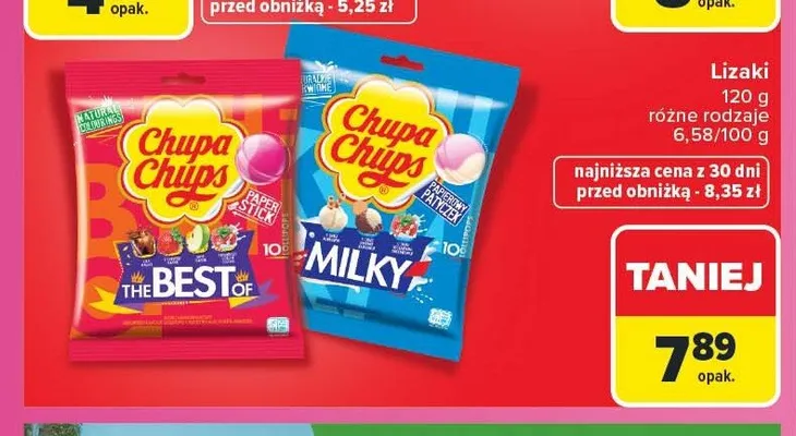 Lizaki Chupa Chups Milky promocja w Carrefour