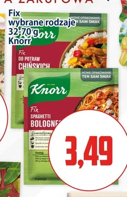 Fix Spaghetti Bolognese Knorr promocja w Kupiec