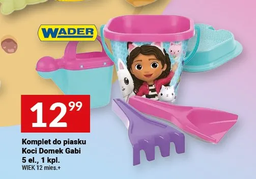 Komplet do piasku Koci Domek Gabi Wader promocja w Twój Market